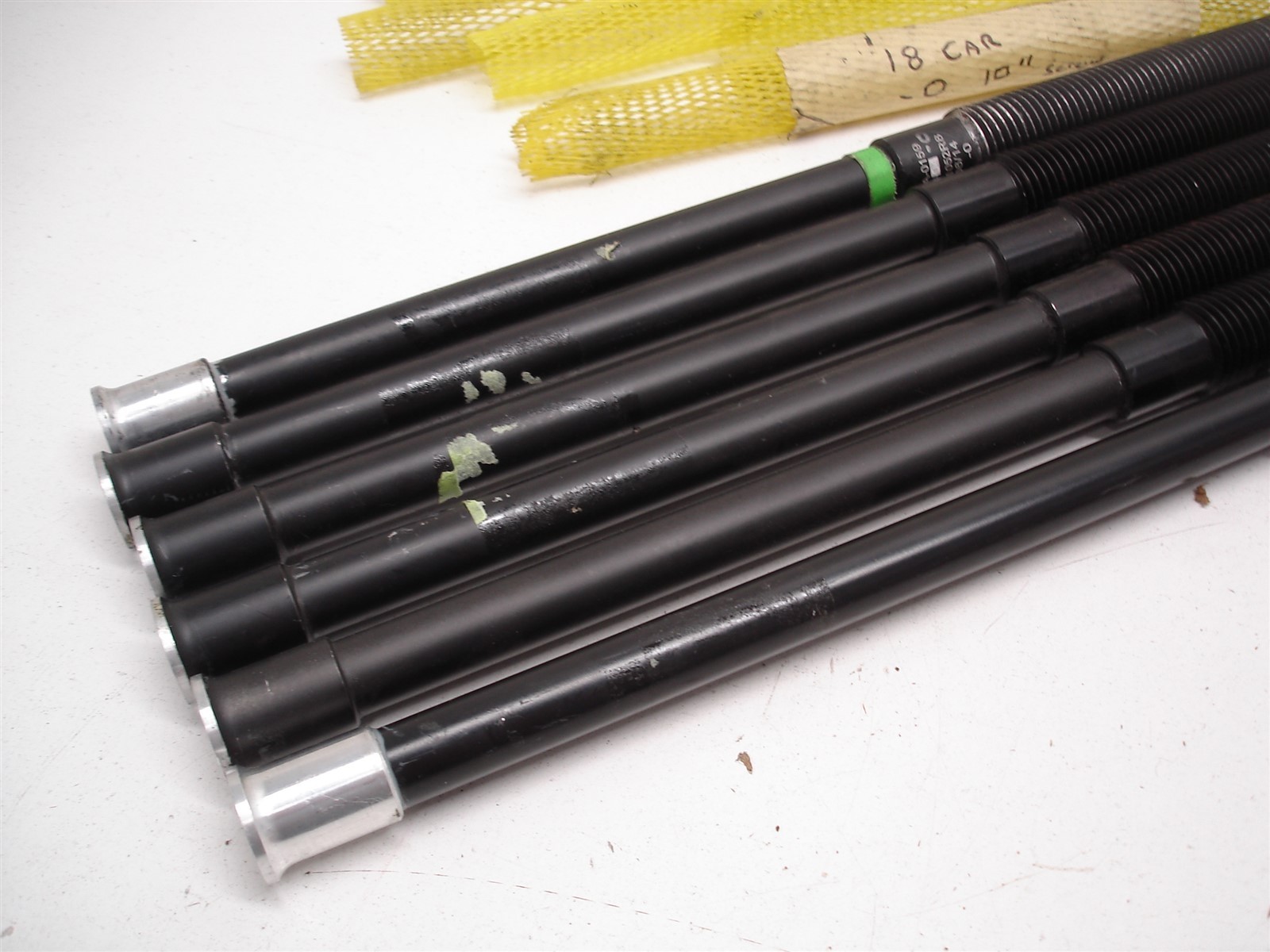 6 NASCAR ALUMINUM 1-1/8" THREAD REAR END TRACK BAR ADJUSTER EXTENSION RODS 23.5"