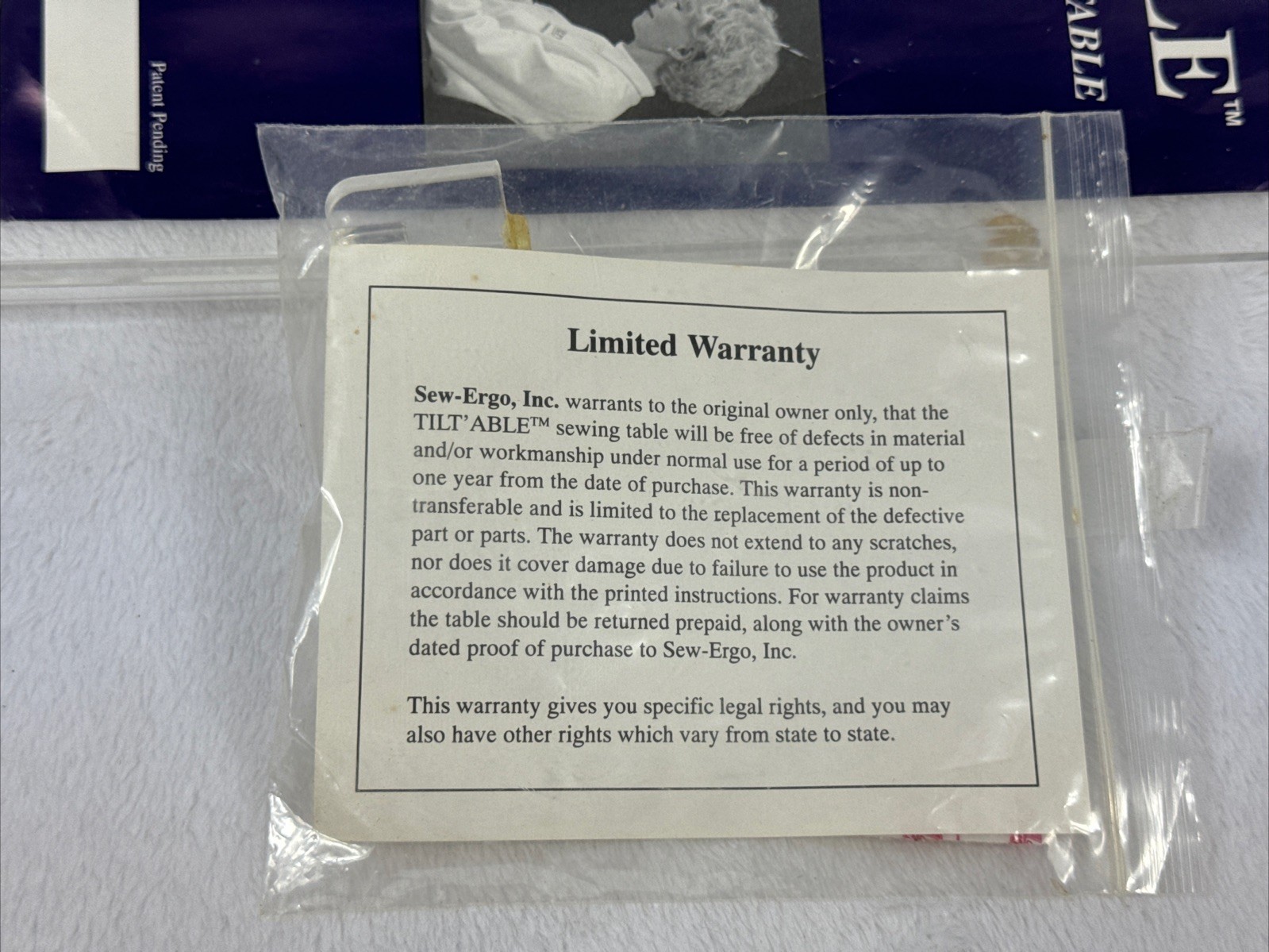 SEW-ERGO Tilt’Able Ergonomic Advantage Sewing Machine Angled Platform Table