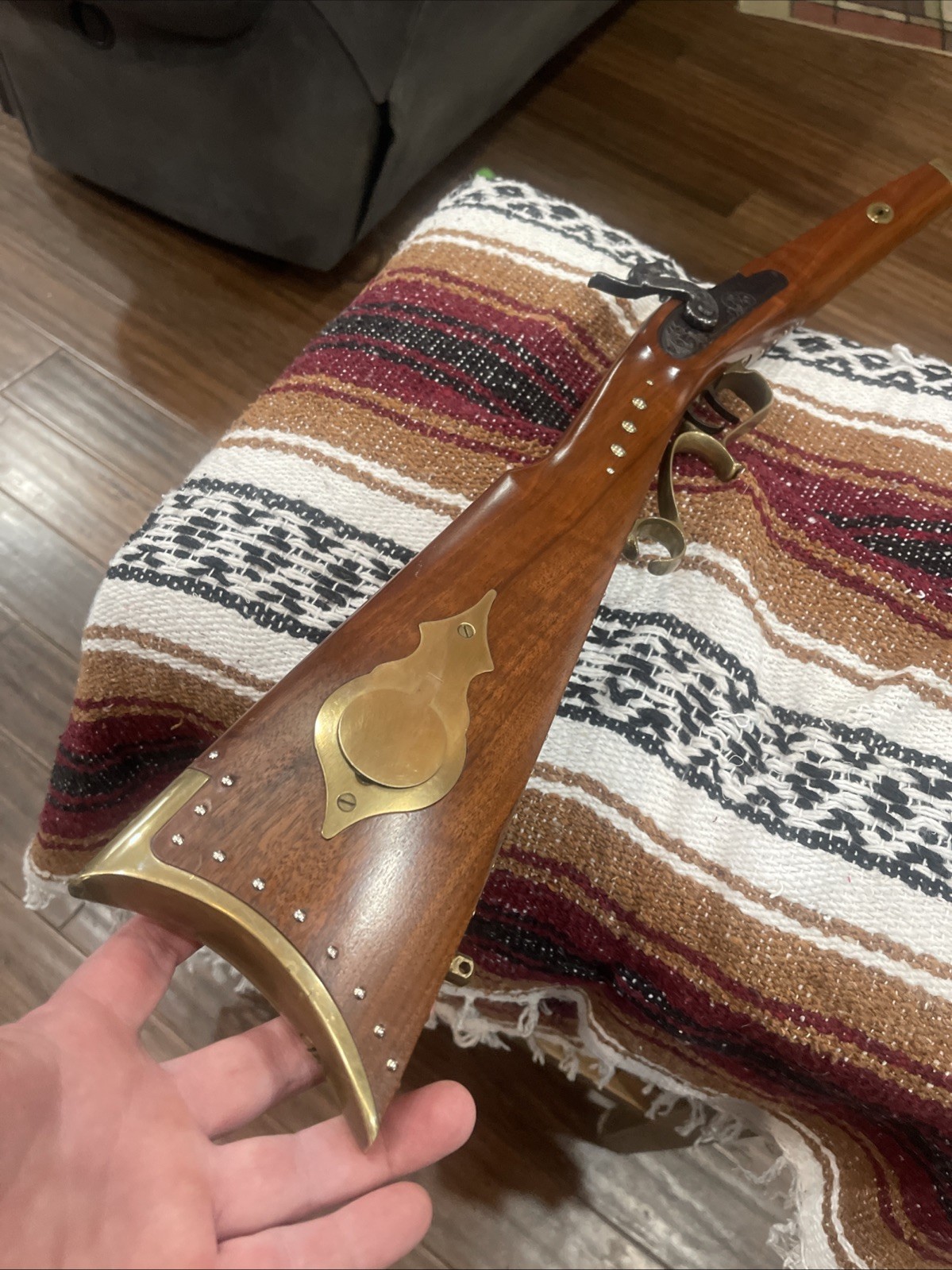 Thompson Center Hawken complete Stock with lock and buttplate Nice Lot C