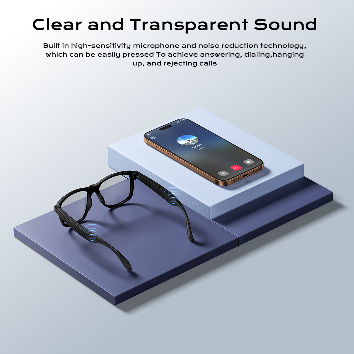 🥇Smart Glasses Photochromic Lenses Bluetooth Call Glasses Audio Eyewear Headset