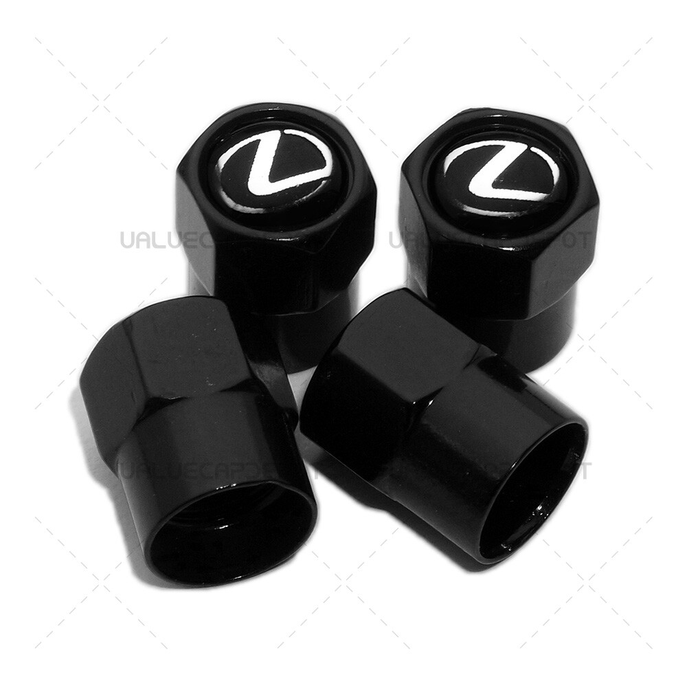Hex Lexus Logo Emblem Car SUV Wheels Tire Air Valve Caps Stem Dust Cover F Sport