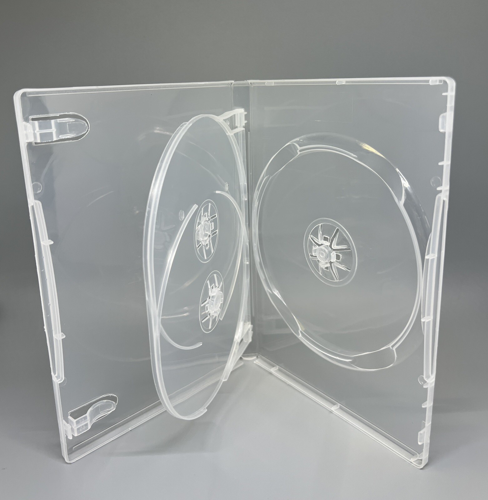SALE! 10 SLIM 14mm SUPER CLEAR TRIPLE 3 DVD CASE BOXES - TN3, FREE SHIPPING