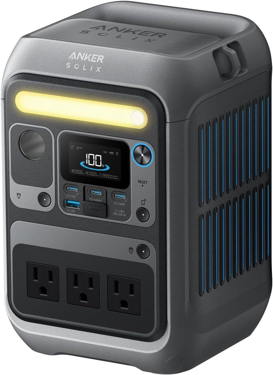 Anker SOLIX C300Portable Power Station 288Wh 300W Solar Generator Outdoor-Refurb