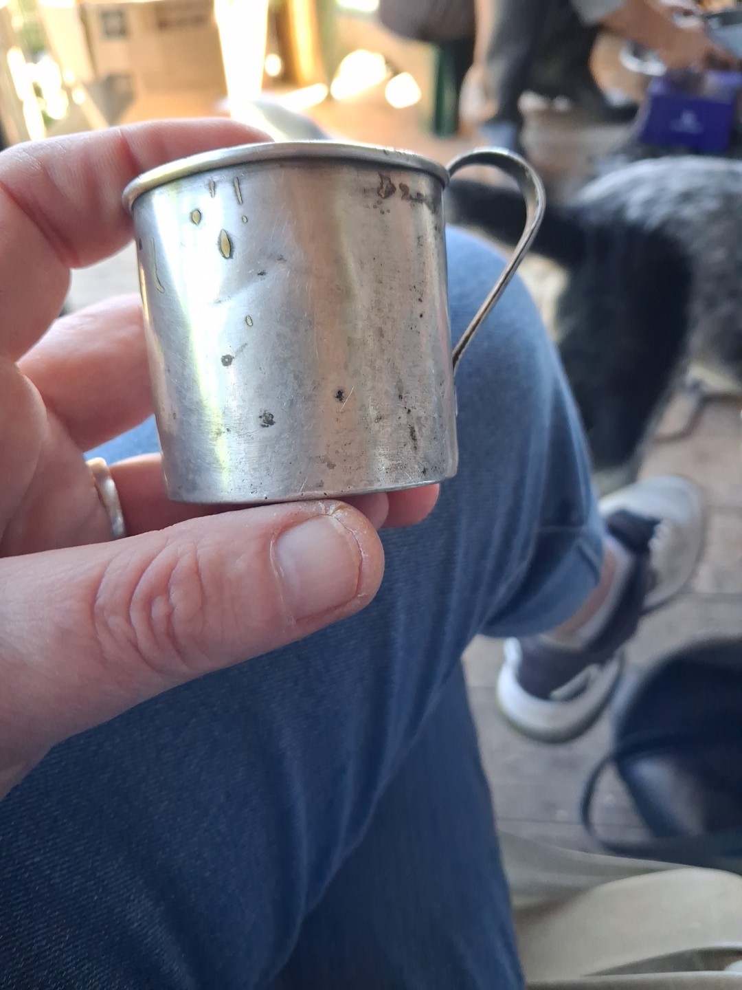 Vintage Sterling Silver Baby Cup Rockford S. Co 1875,