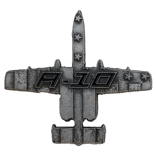 A-10 "Warthog" Thunderbolt II Military Aircraft Shaped Challenge Coin