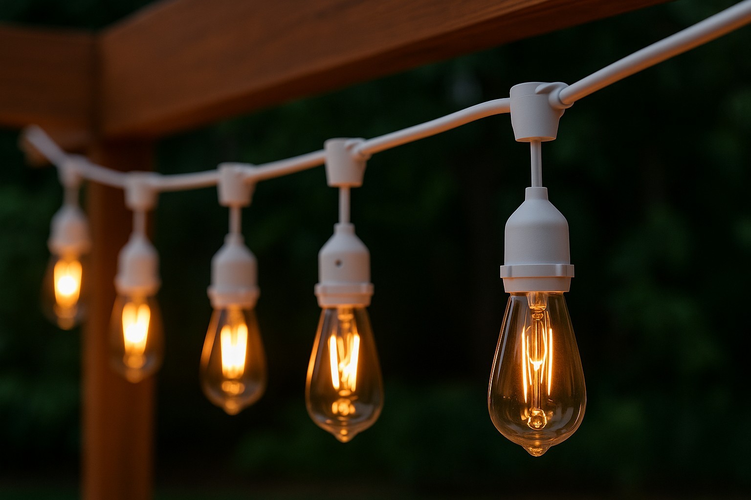 Edison Glass Bulb String Lights 25 Ct Plug-In Indoor Outdoor Home & Retreat
