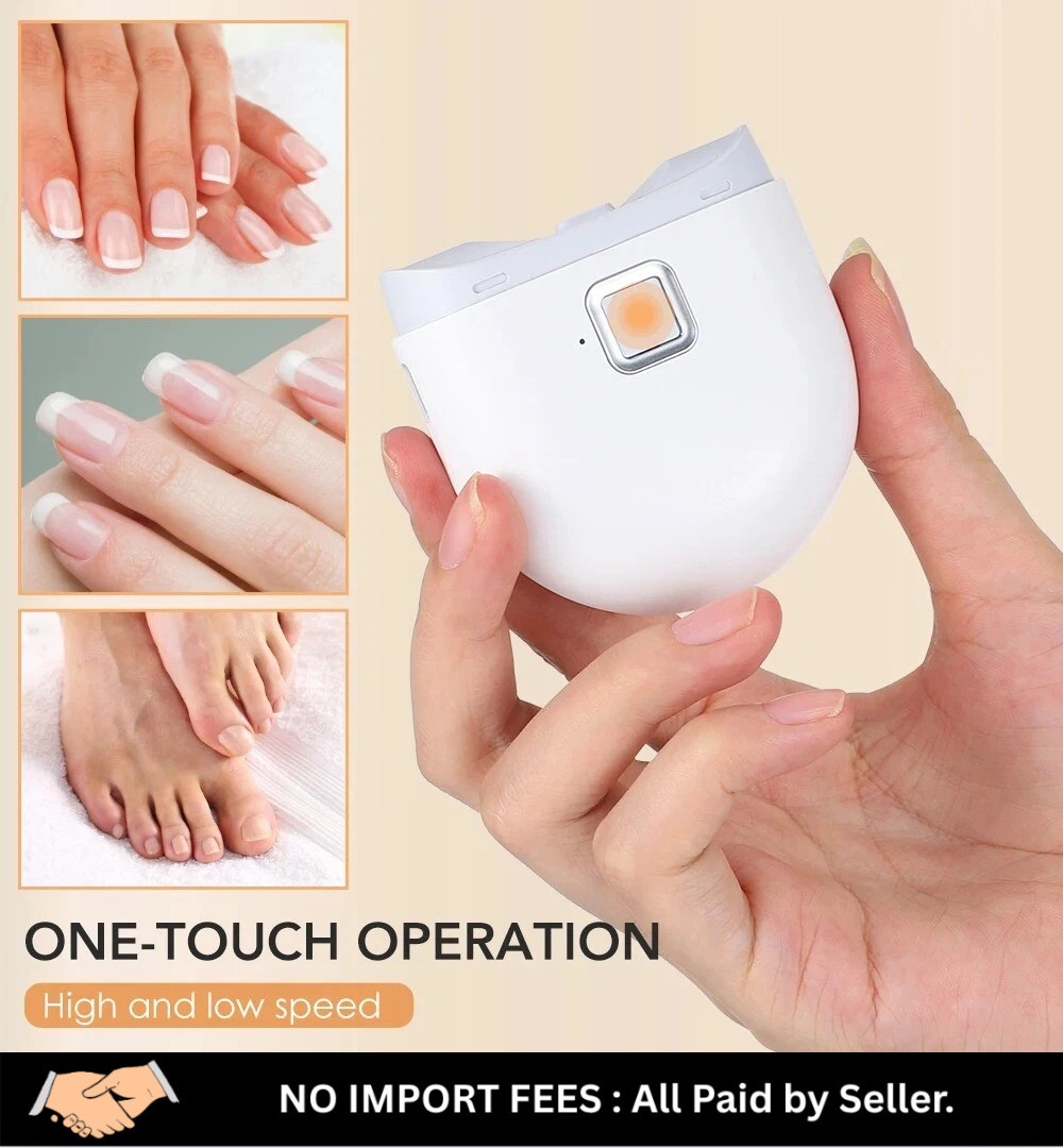 Safety Electric Nail Clipper Automatic Thick Nails Trimmer Professional Tool US