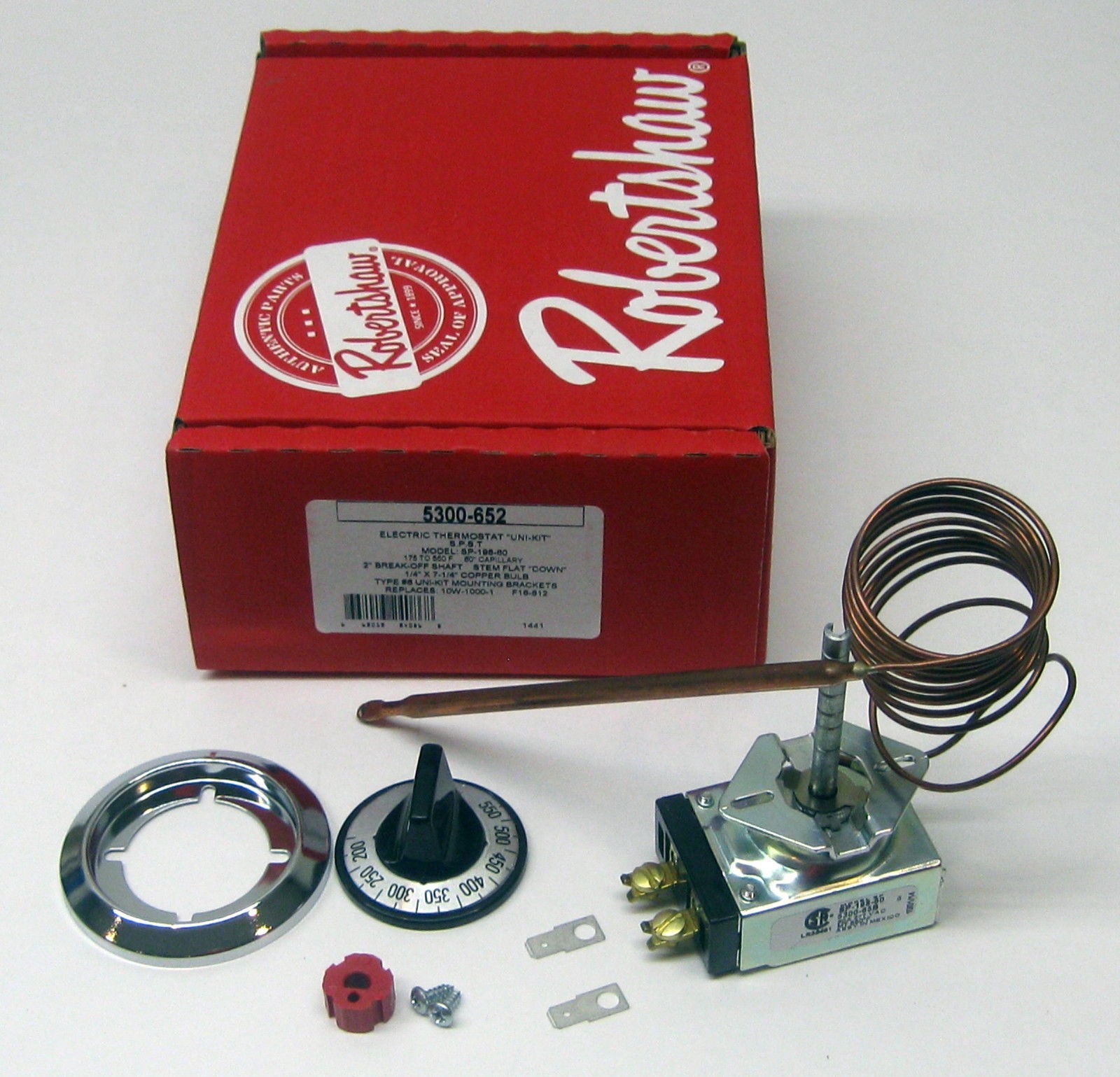 5300-652 Robertshaw Commercial Cooking Oven Electric Thermostat (KP-1201-30)