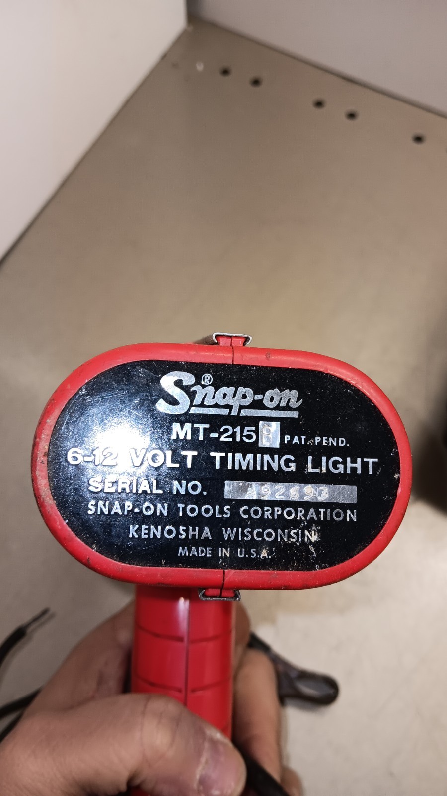 Vintage Snap-On MT-215B Timing Light With Case.
