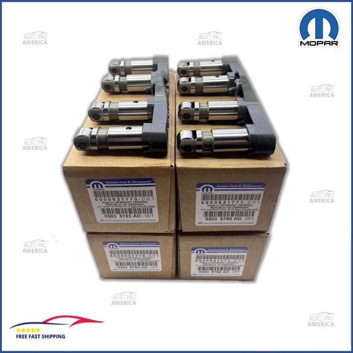 OEM MOPAR Dodge Ram Chrysler Jeep 5.7L 6.4L 2 FRONT 2 REAR Valve Lifters & Yoke