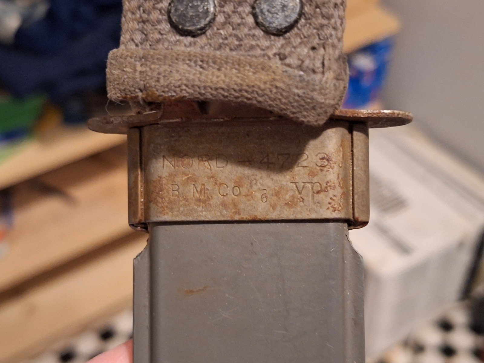 U.S. Navy WWII Era Camillus MKII Fighting Knife With Scabbard Used