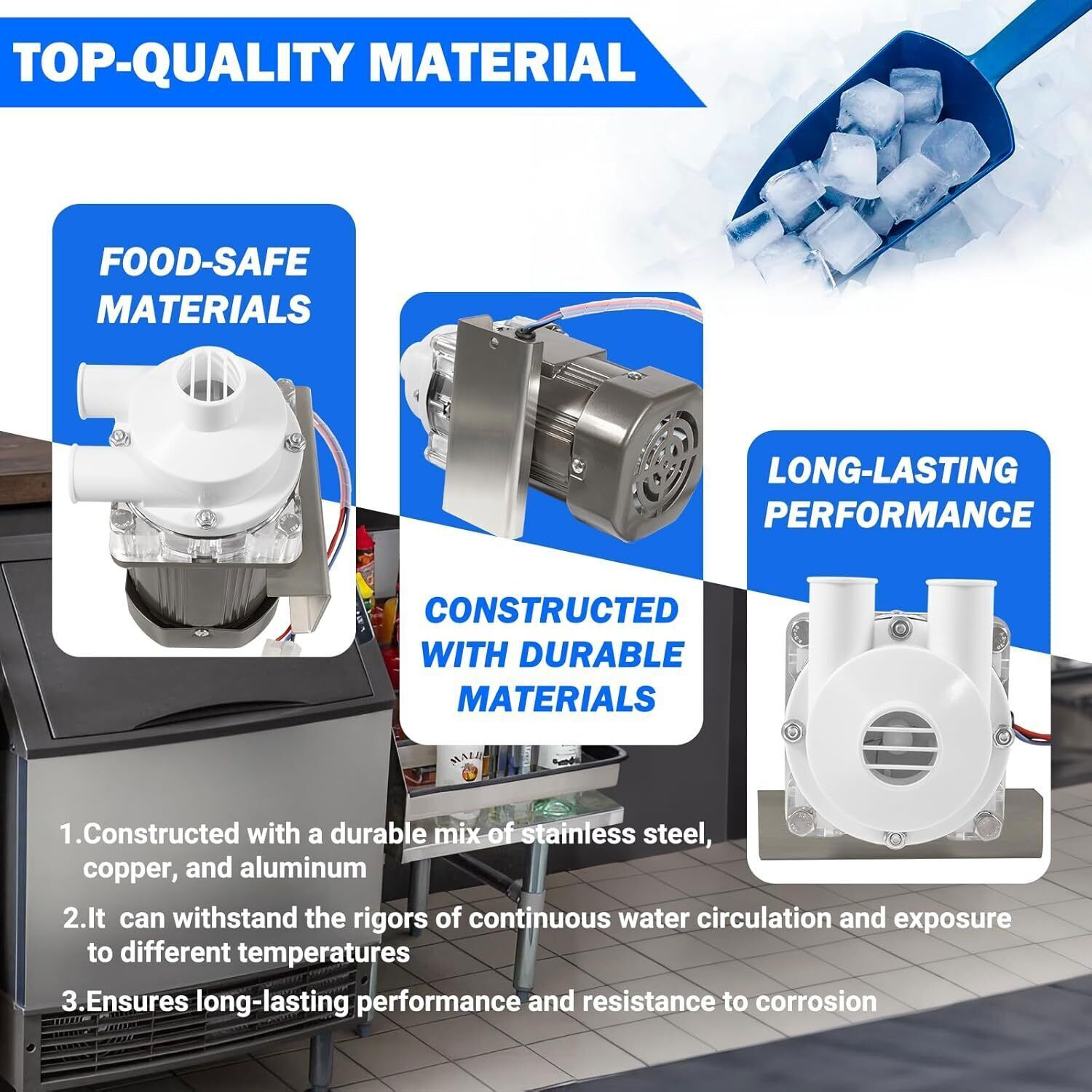 Ice Maker Machine Motor Replacement for Hoshizaki S-0731 Water Pump Motor Assy