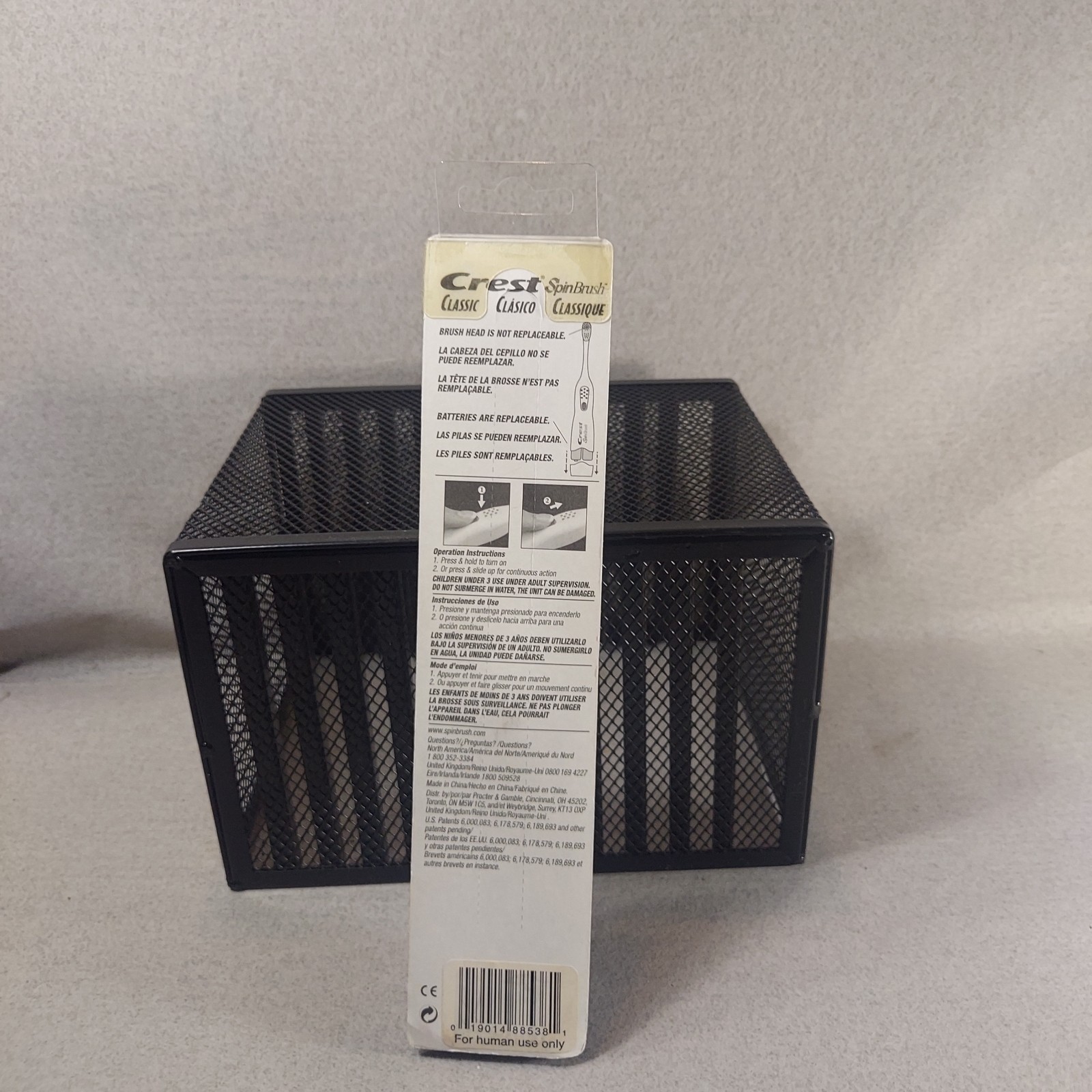 Crest Spinbrush Classic Rotating Heads NOS Read