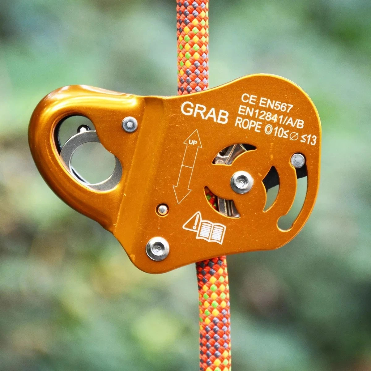Rope Grab 7/16" Grip Fall Arrest Protection Climbing Rescue Caving Equipment