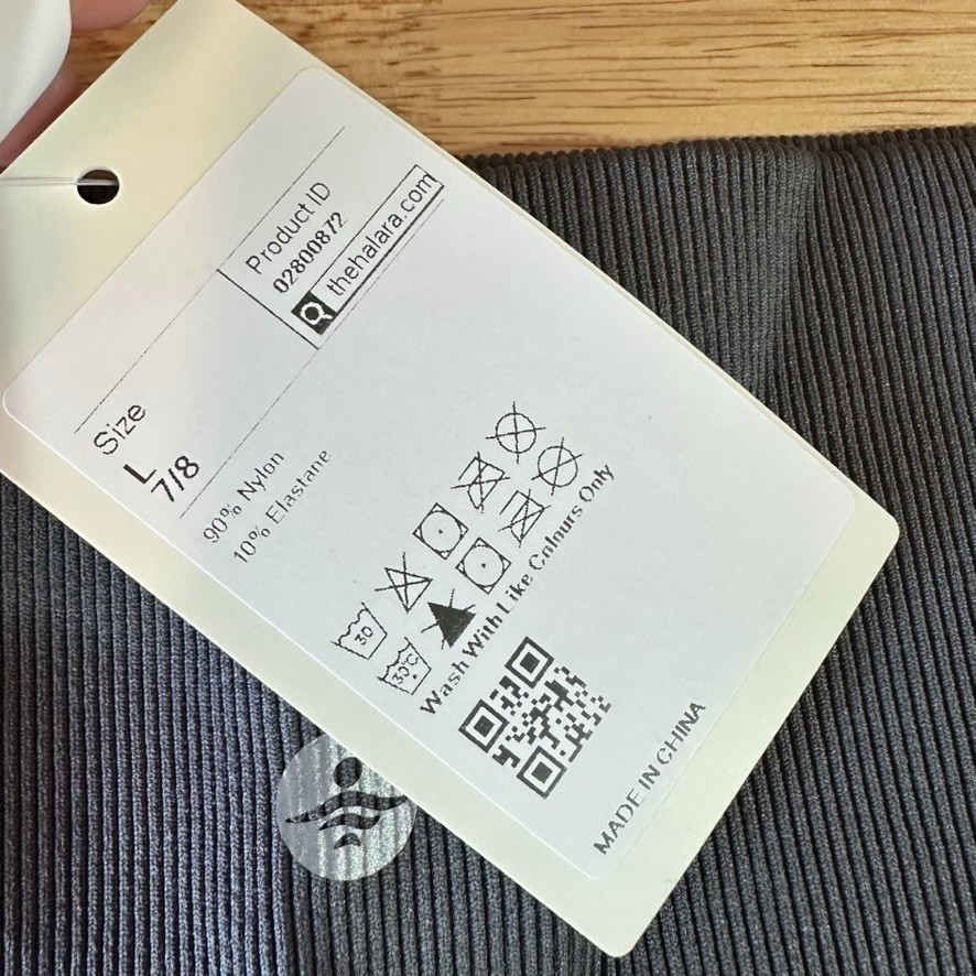 Halara Butt Lift Leggings Womens Large 7/8 Gray Length High Waist Tummy Control