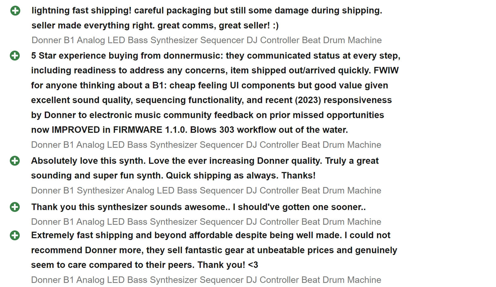 Donner B1 Analog Bass Synthesizer and Sequencer with Intuitive User Interface