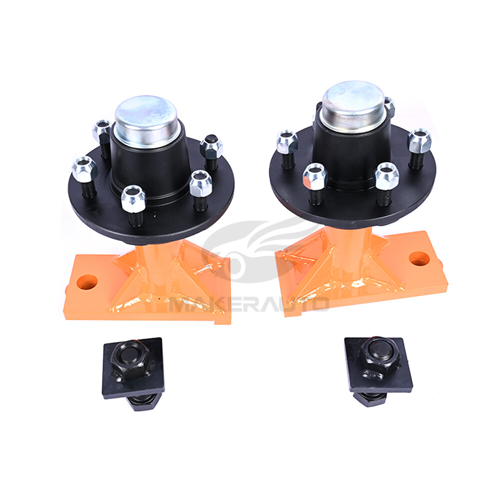 New 6x 5.5 Lug Superior Shipping Container Wheels, Bolt-on Spindle Kit(Pair)