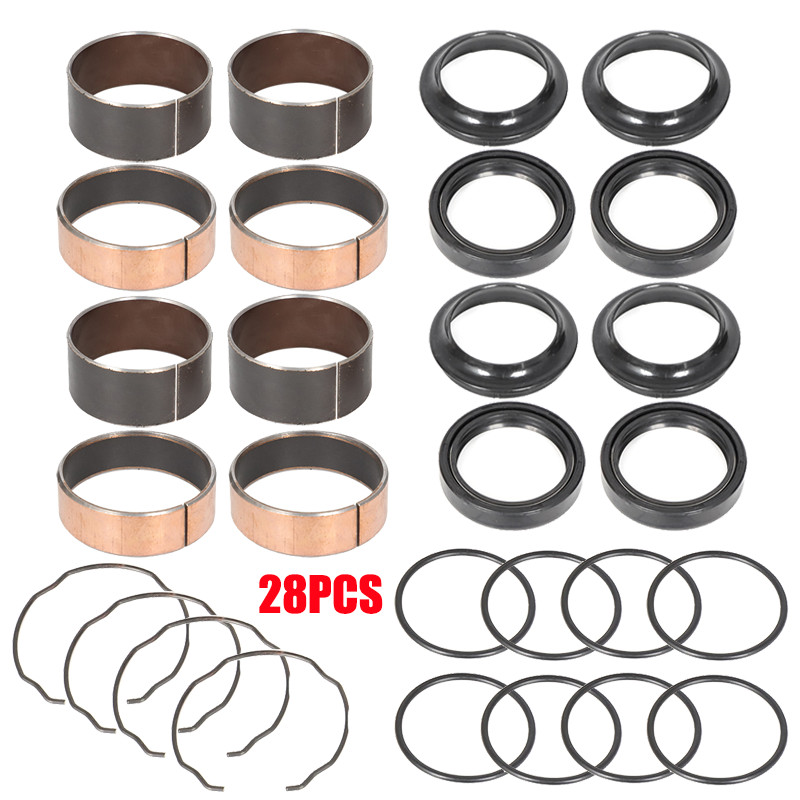 28pcs FORK BUSHING DUST OIL SEAL REBUILD KIT FOR HONDA GL1800 GOLDWING 2001-2012