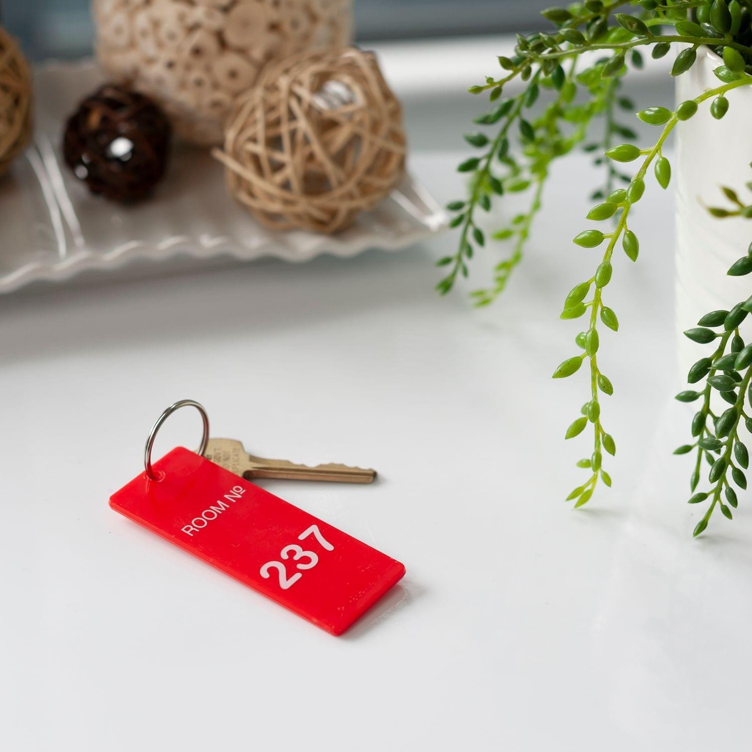 The Overlook Hotel Room 237 Keychain | Room Key Tag Replica from The Shining