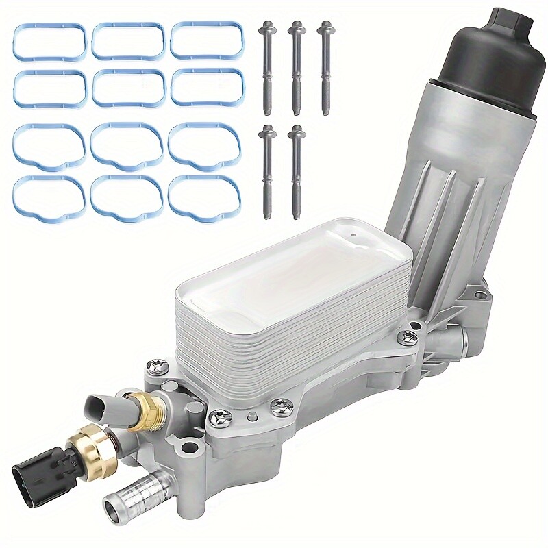 Aluminum Engine Oil Cooler Filter Housing Fits 11-16 Dodge Jeep Chrysler Ram3.6L