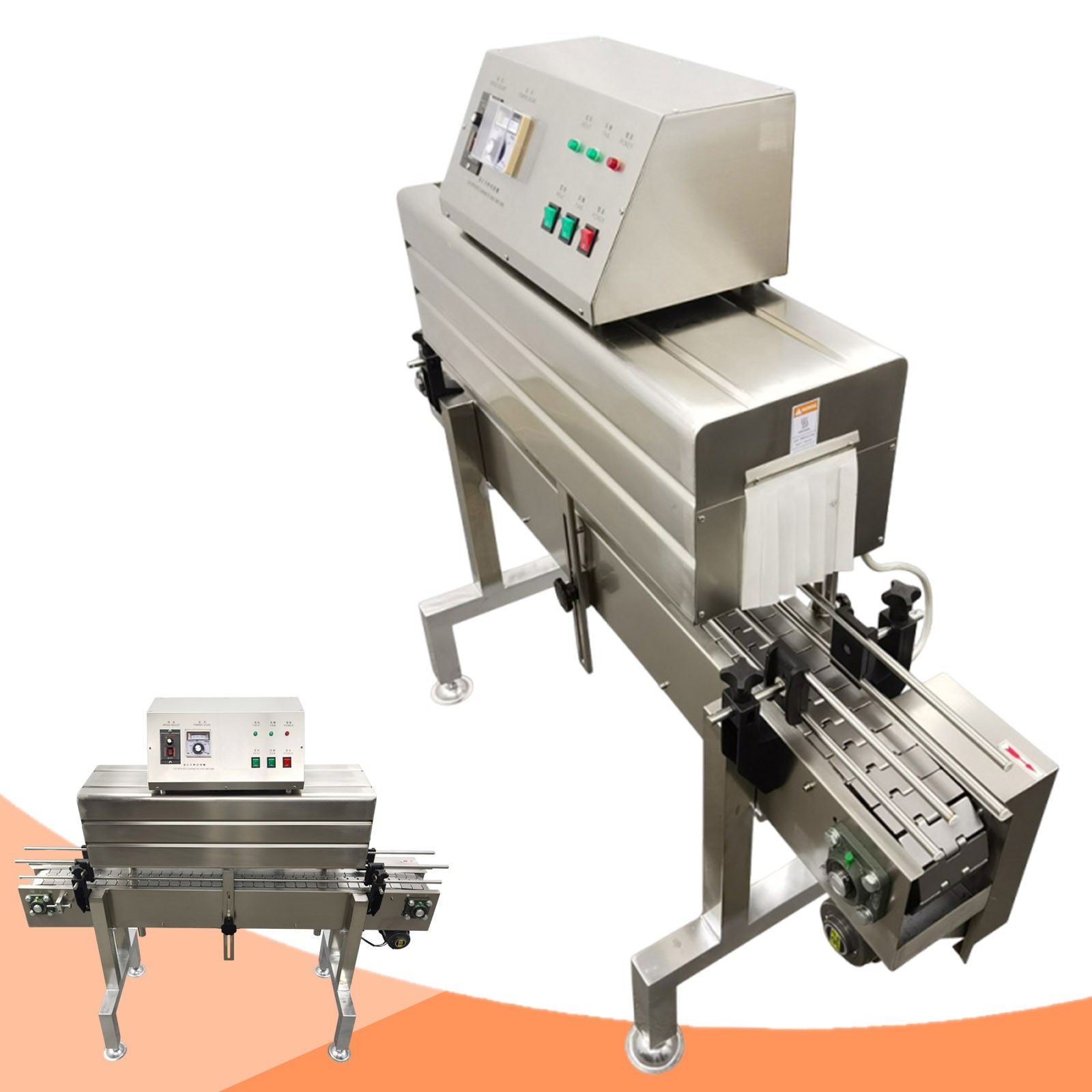 220V 7KW Fully Auto Bottle Mouth Label Thermal Heat Shrink Machine 3PH