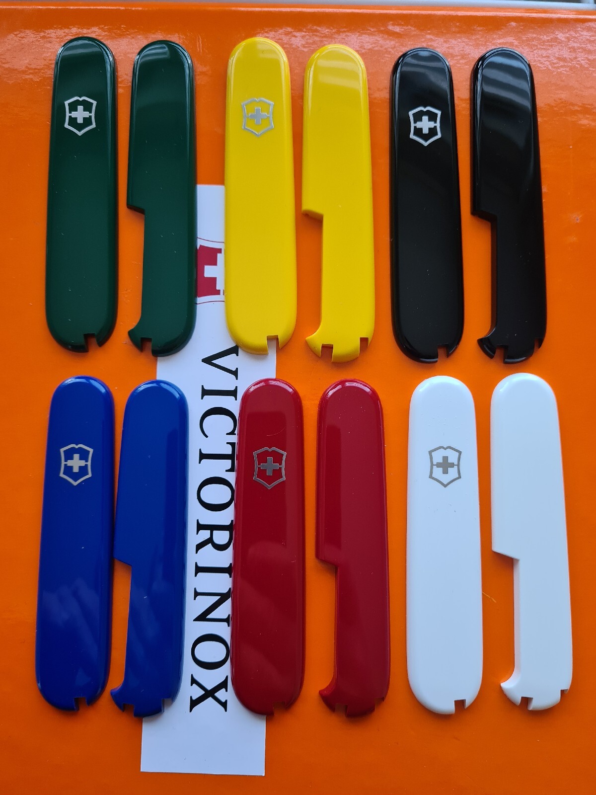 New Genuine Victorinox 91mm Scales ..Black..Yellow.White..Red..Green..jelly