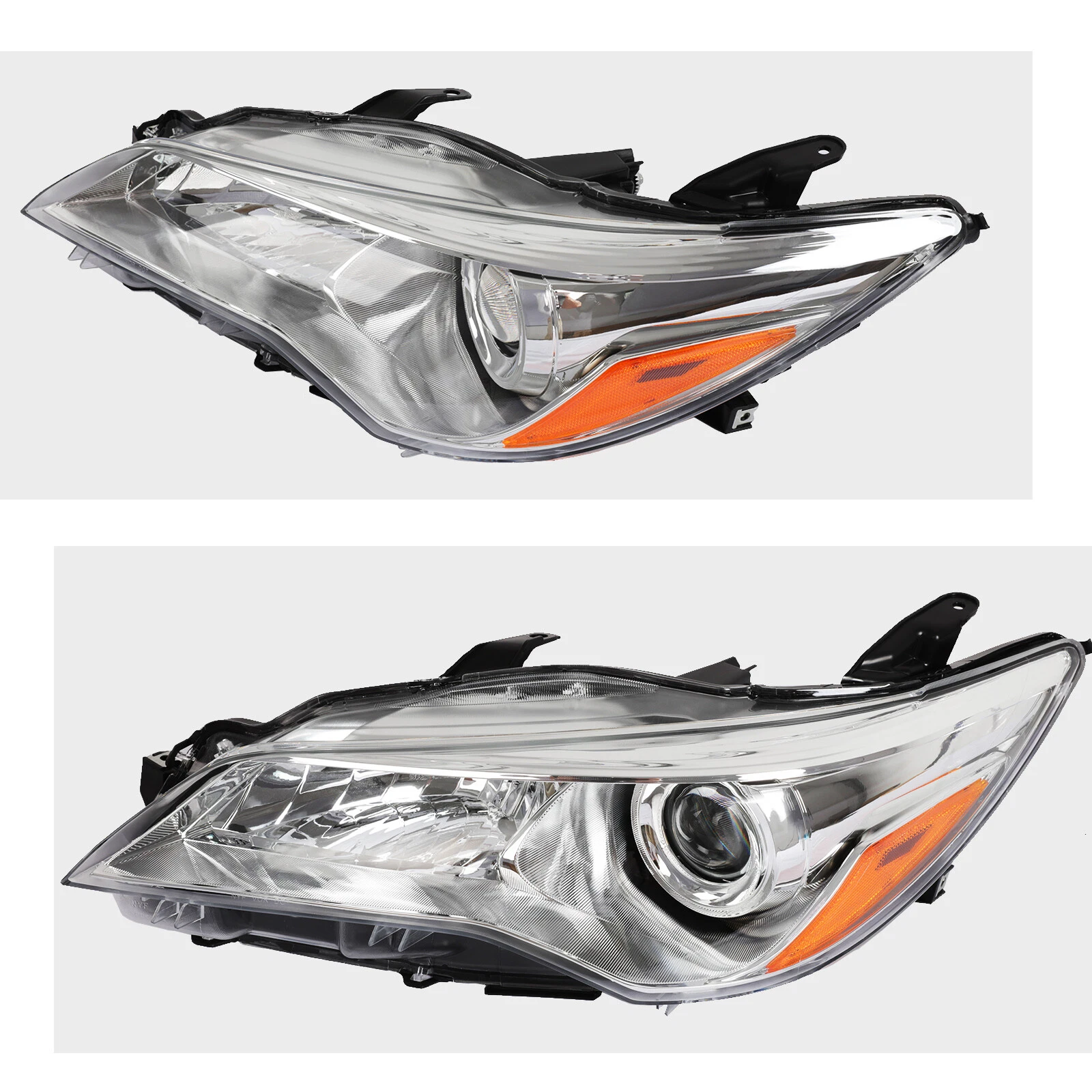 Headlights For 2015 2016 2017 Toyota Camry LE SE XLE XSE Projector Headlamp Pair