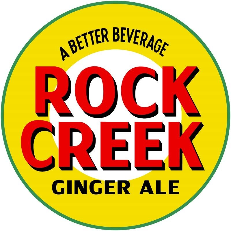 Rock Creek Ginger Ale - A Better Beverage NEW METAL SIGN: 12" Dia. Round