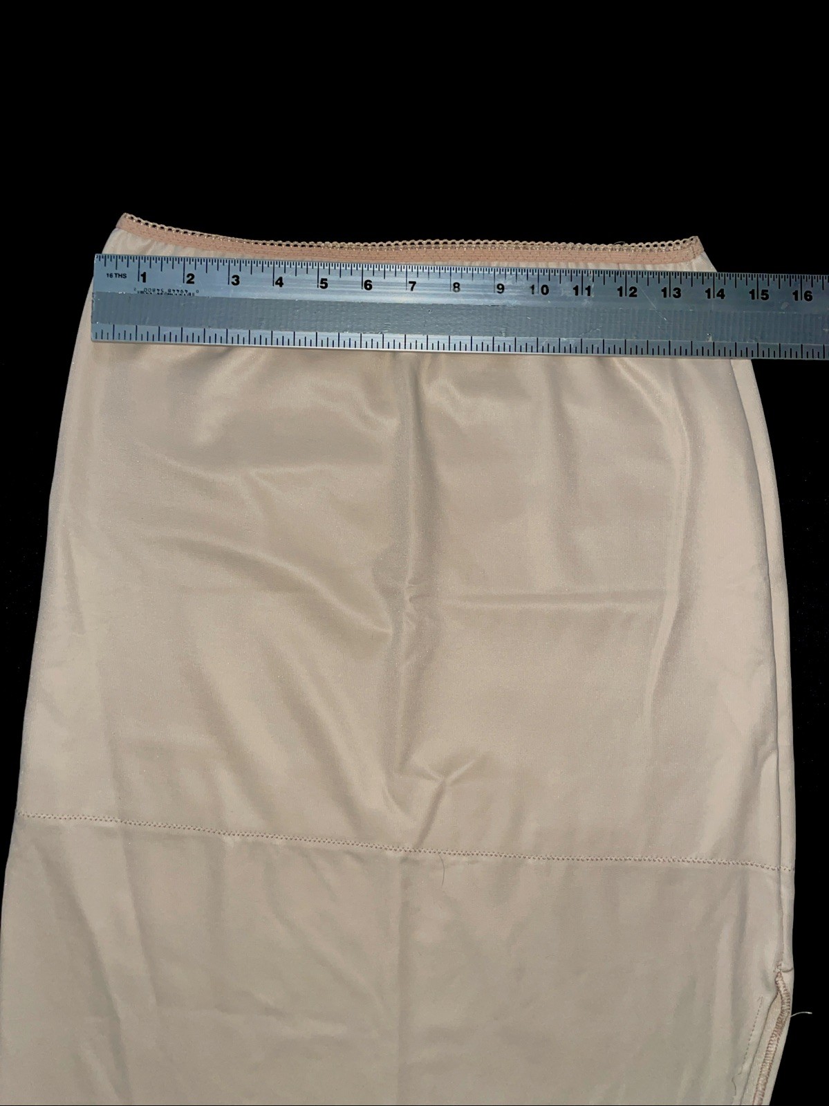 Davids Bridal Half Slip Control Top Support High Slit 7218 Beige Long Medium M