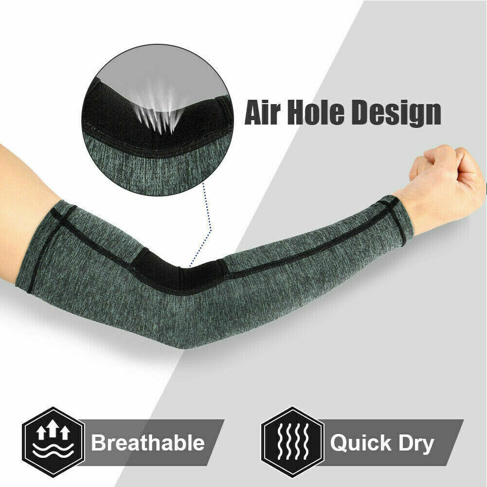 Arm Sleeves Cooling UV Sun Protection UPF 50 Sports Compression for Men & Women