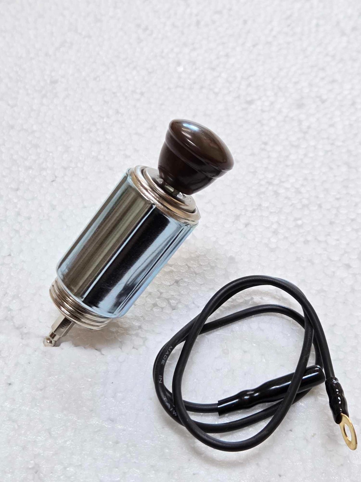 1940 Chevy Car Cigarette Lighter Socket Plug w coffee Brown Knob