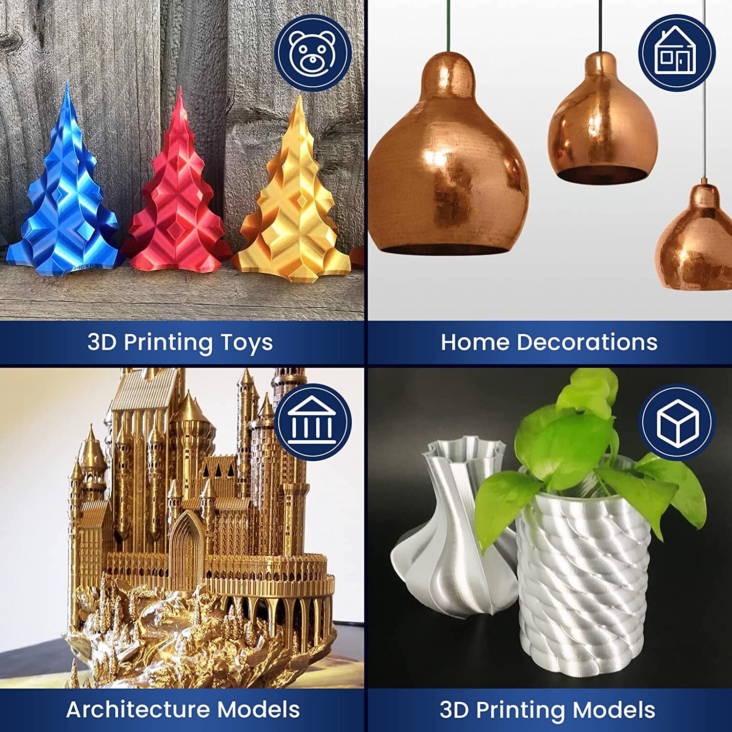 JAYO 1KG PLA 1.75mm Filament PLA Matte SILK PETG ABS PLA+ 3D Printer Consumables