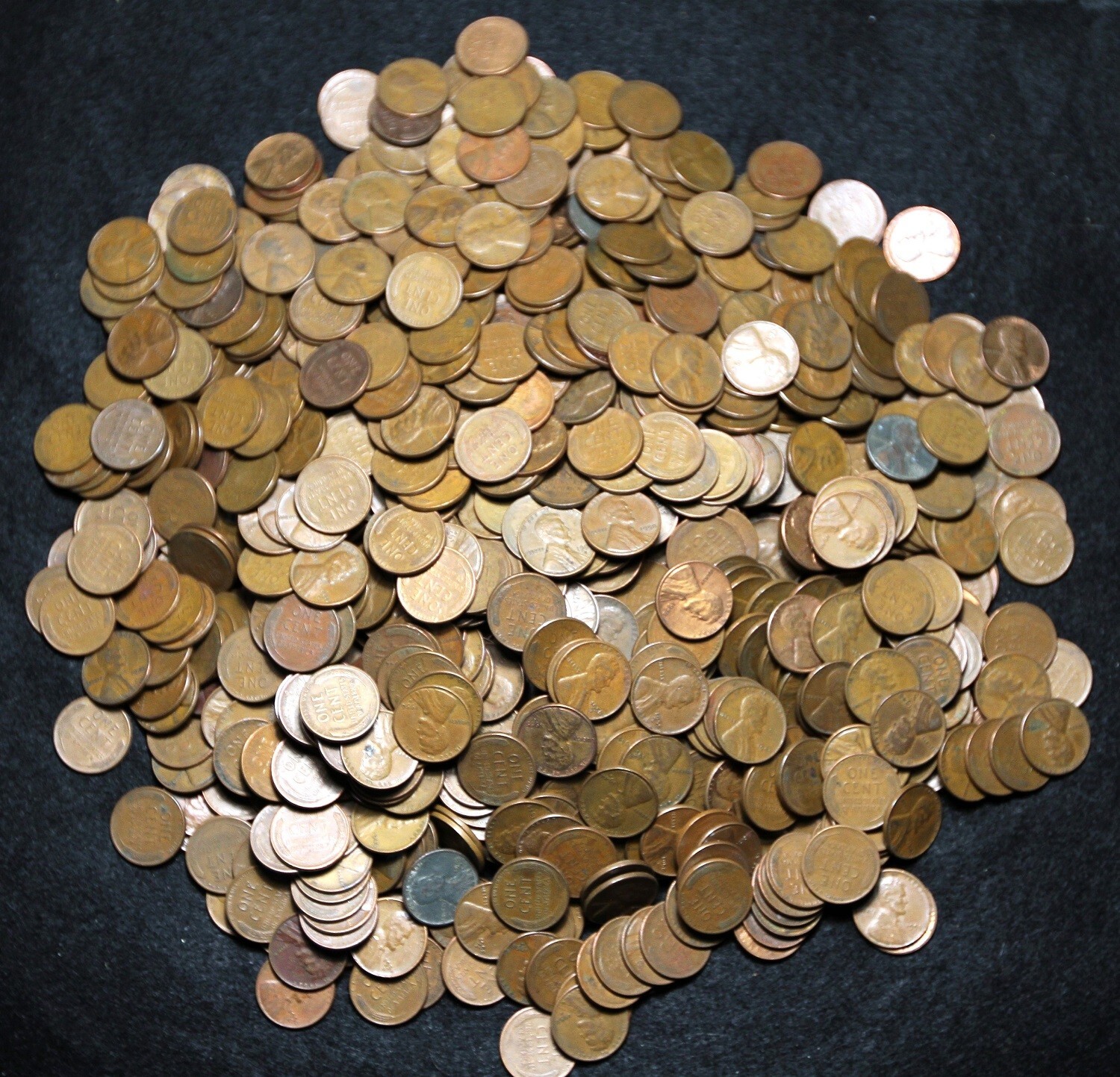 Collection of 1,000 Wheat Cents (All 1940's - 1950's) - US 1c Penny Coins #2