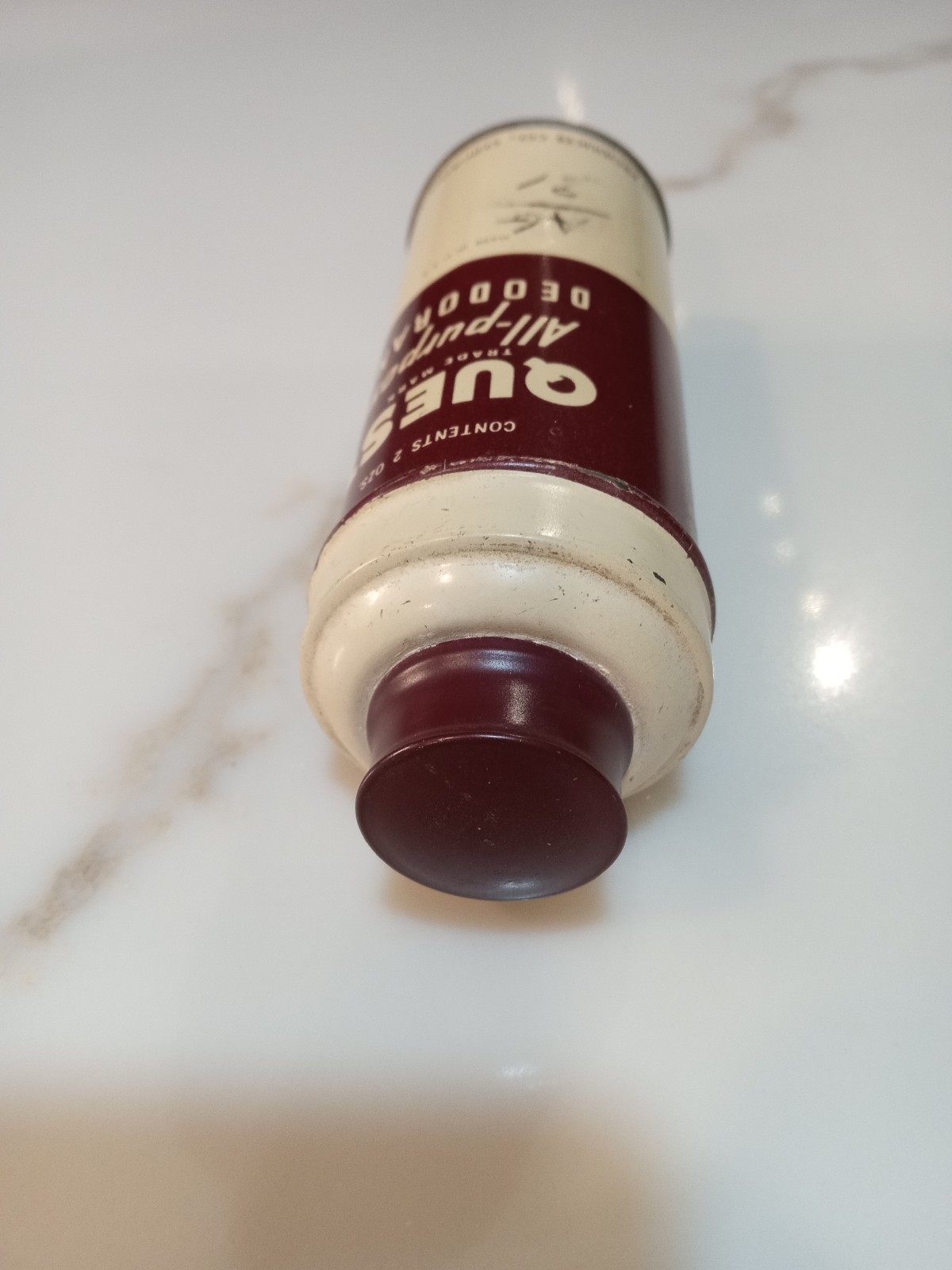 Quest - All Purpose - Deodorant Powder- Metal Tin. Vintage 1940's Half Full.