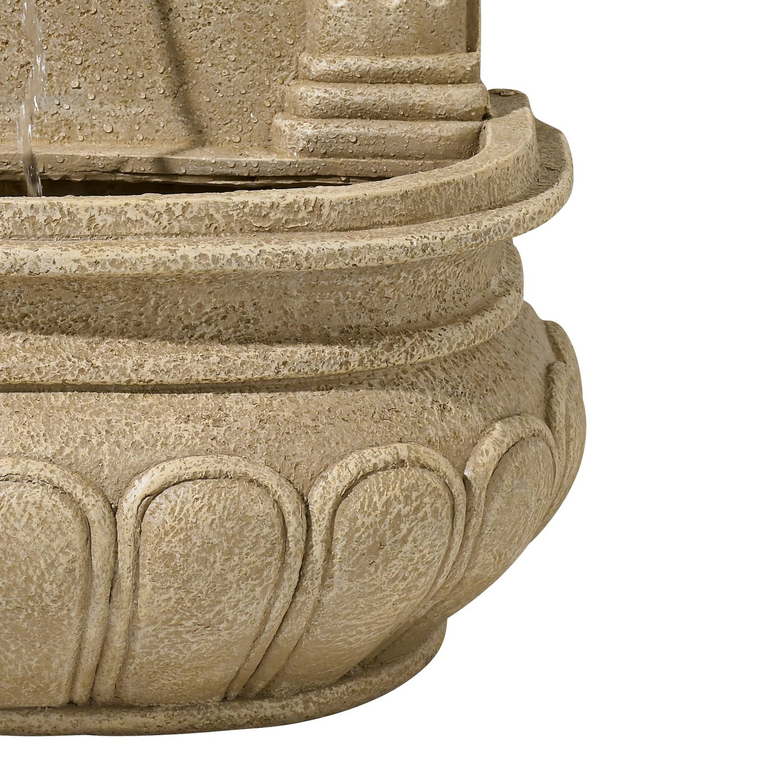 Lion Face Rustic Outdoor Wall Water Fountain 31-inch New
