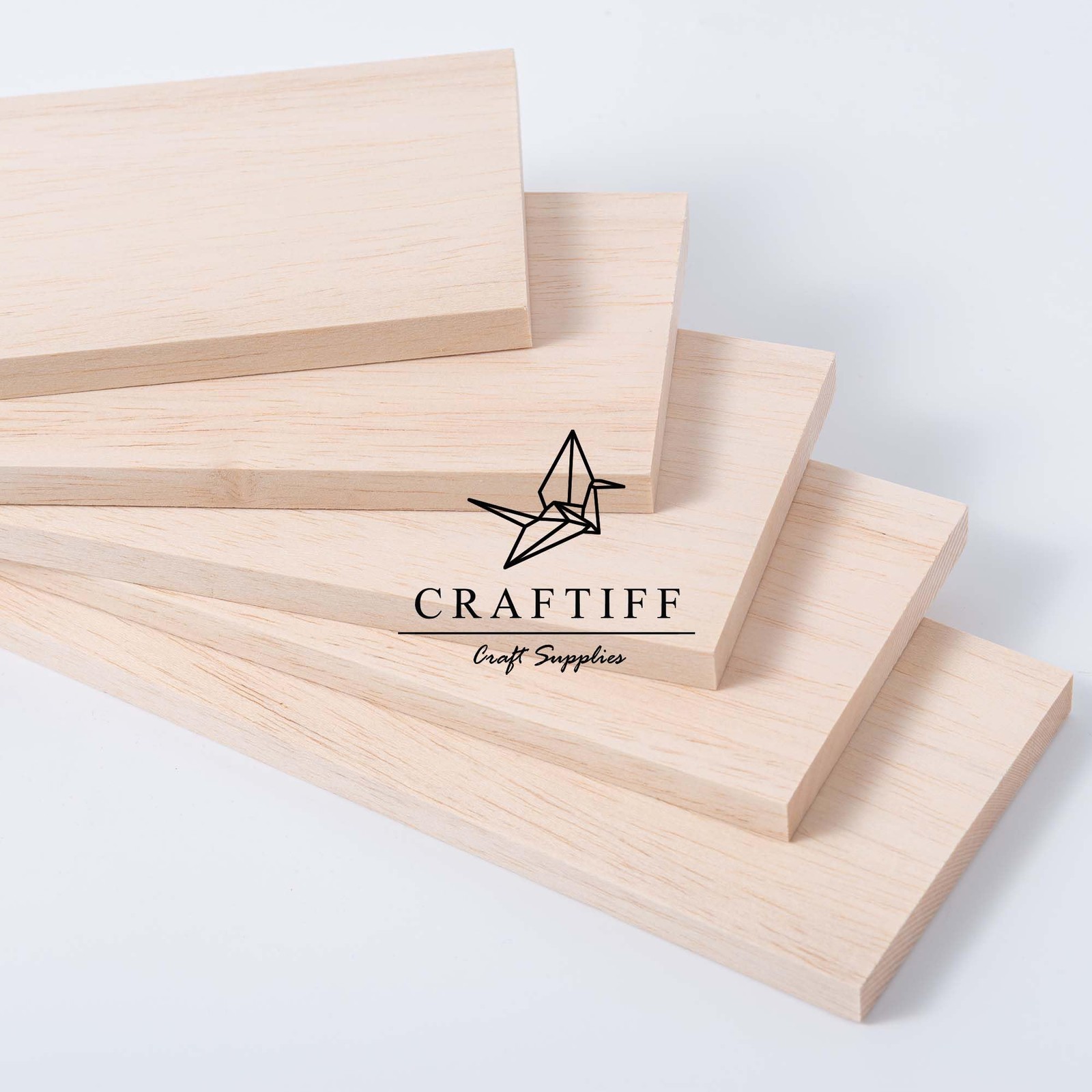 Balsa Wood Sheets 1/2" Inch Thick 12" x 4" Unfinished Wooden Light Brown