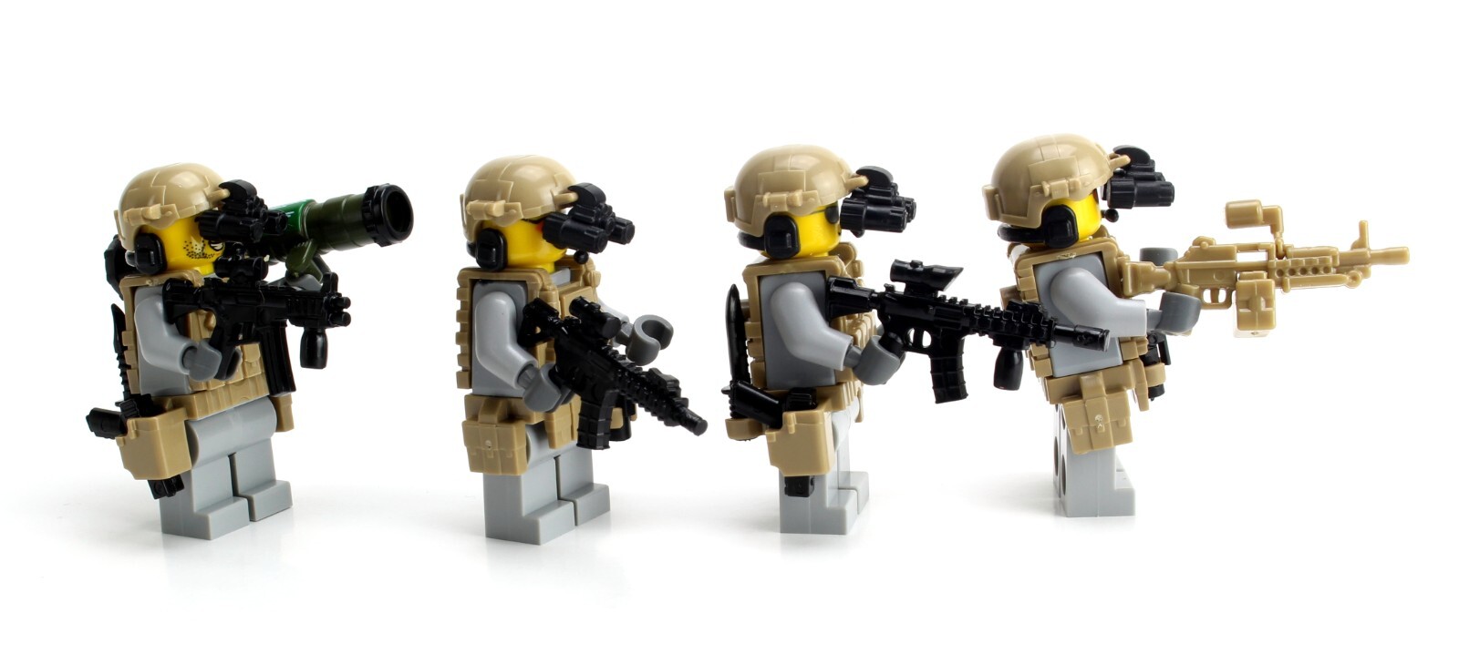U.S. Army Rangers Complete Military Squad made with real LEGO® minifigures