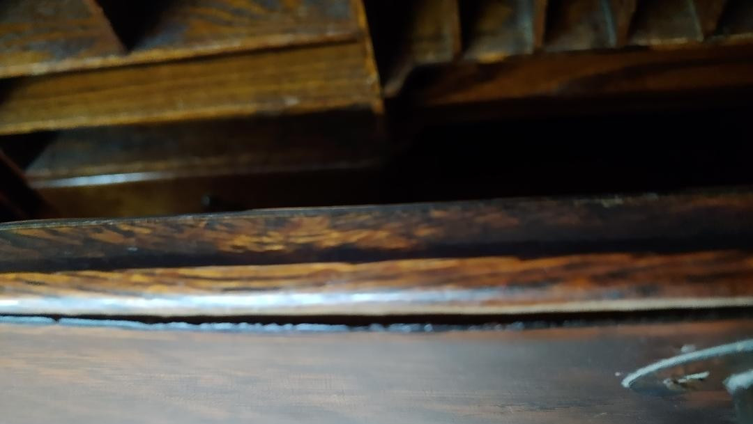 FANTASTIC MACEY QUARTER SAWN OAK BARRISTER BOOKCASE W/ DROP FRONT DESK W 2 DRAWS