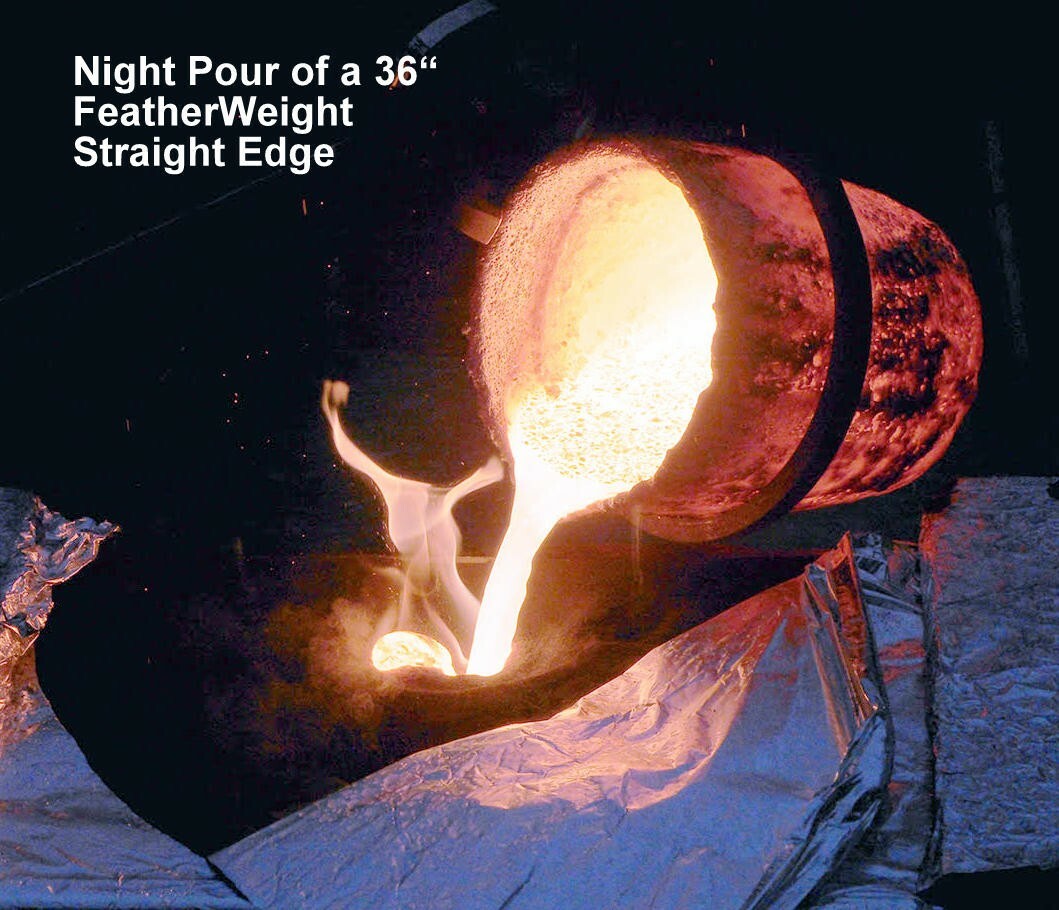 36" Lightweight Cast Iron Camelback StraightEdge Featherweight Casting. SoldOut!