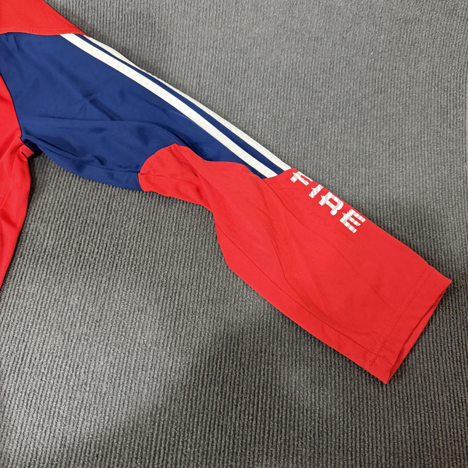 Chicago Fire FC Jacket Mens Small Red MLS Soccer Adidas Climalite Full Zip