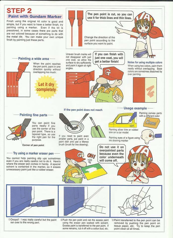 GSI Creos Gundam Markers All Different Colors $3.99 Flat Shipping Rate Per ORDER