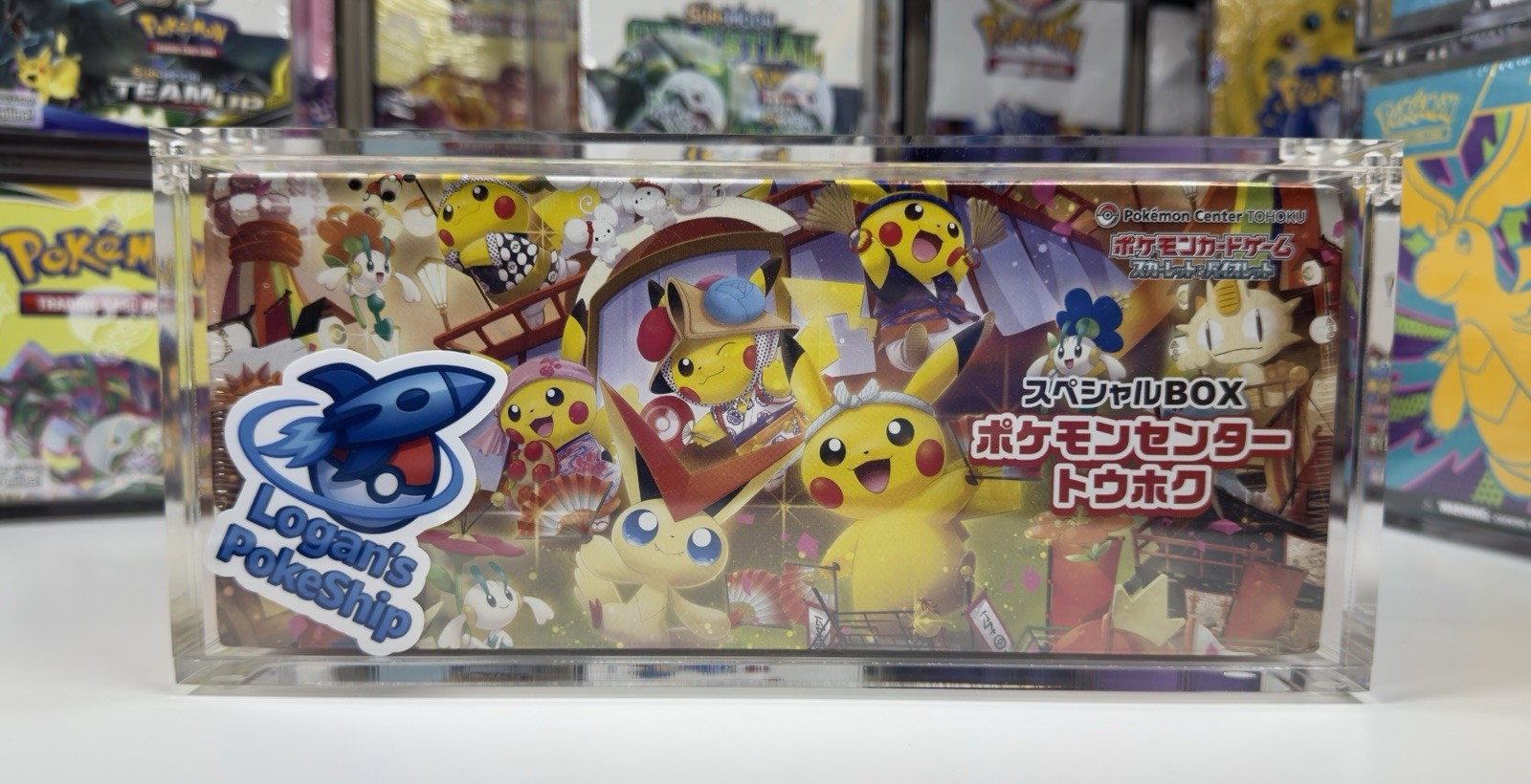 Acrylic Case Pokémon Center Tohoku Hiroshima Fukuoka Special Box Strong Magnets