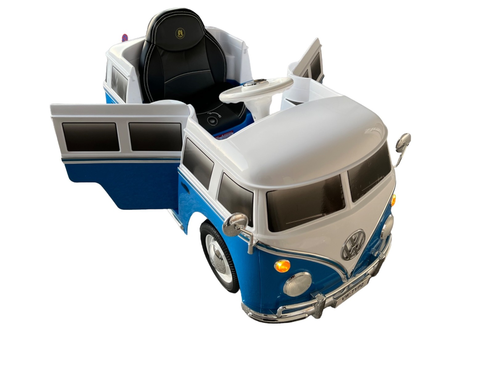 VW T1 Bulli Blue ROLLPLAY Kids Electric Car Battery Powered