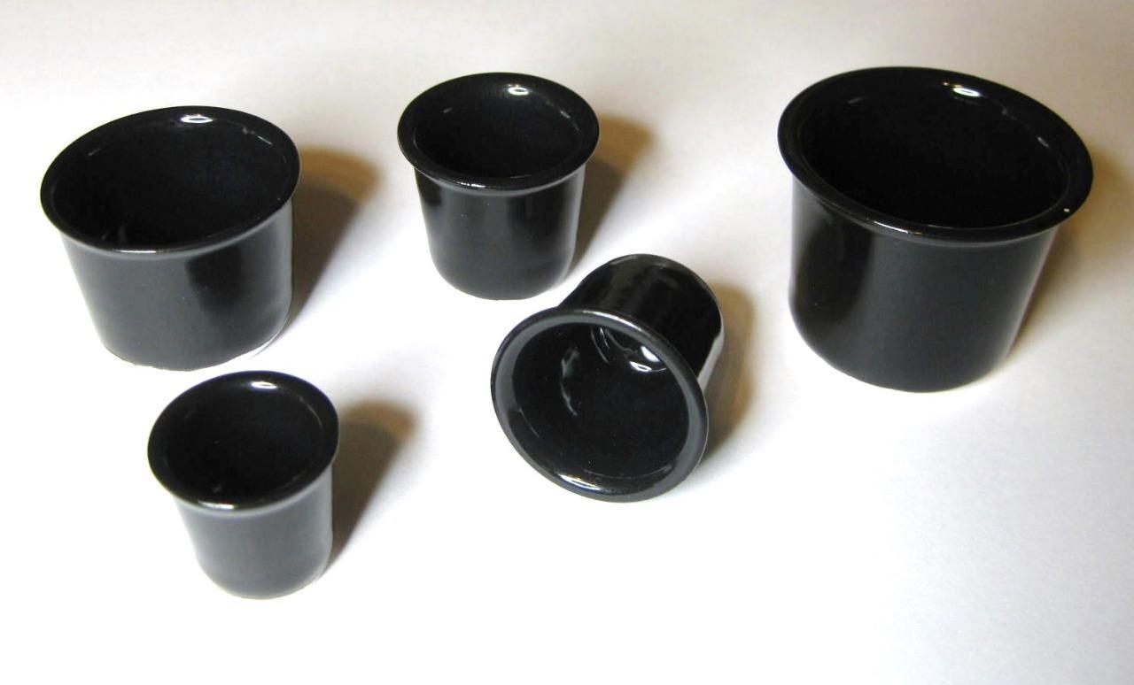 5 Black China Inkwell inserts Porcelain inkpot liners Choose Any 5 From 11 sizes