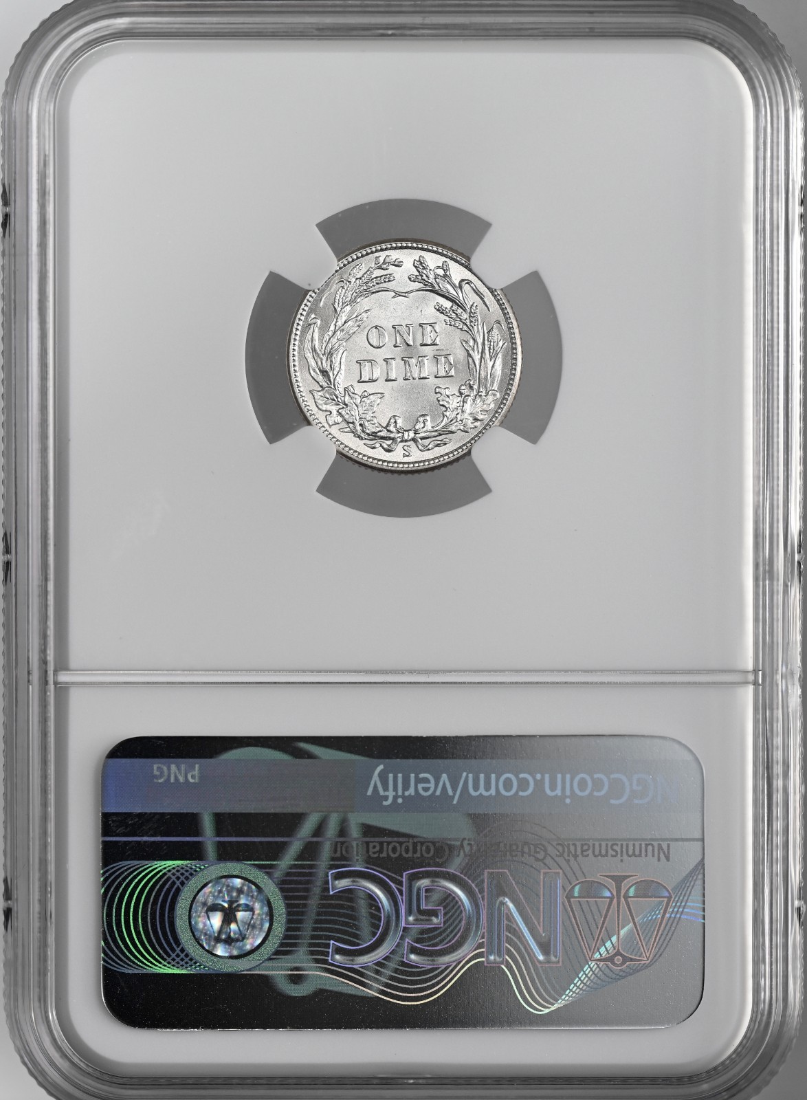 1912-S 10C BARBER SILVER DIME "SAN FRANCISCO" NGC MS61 #8404753-047