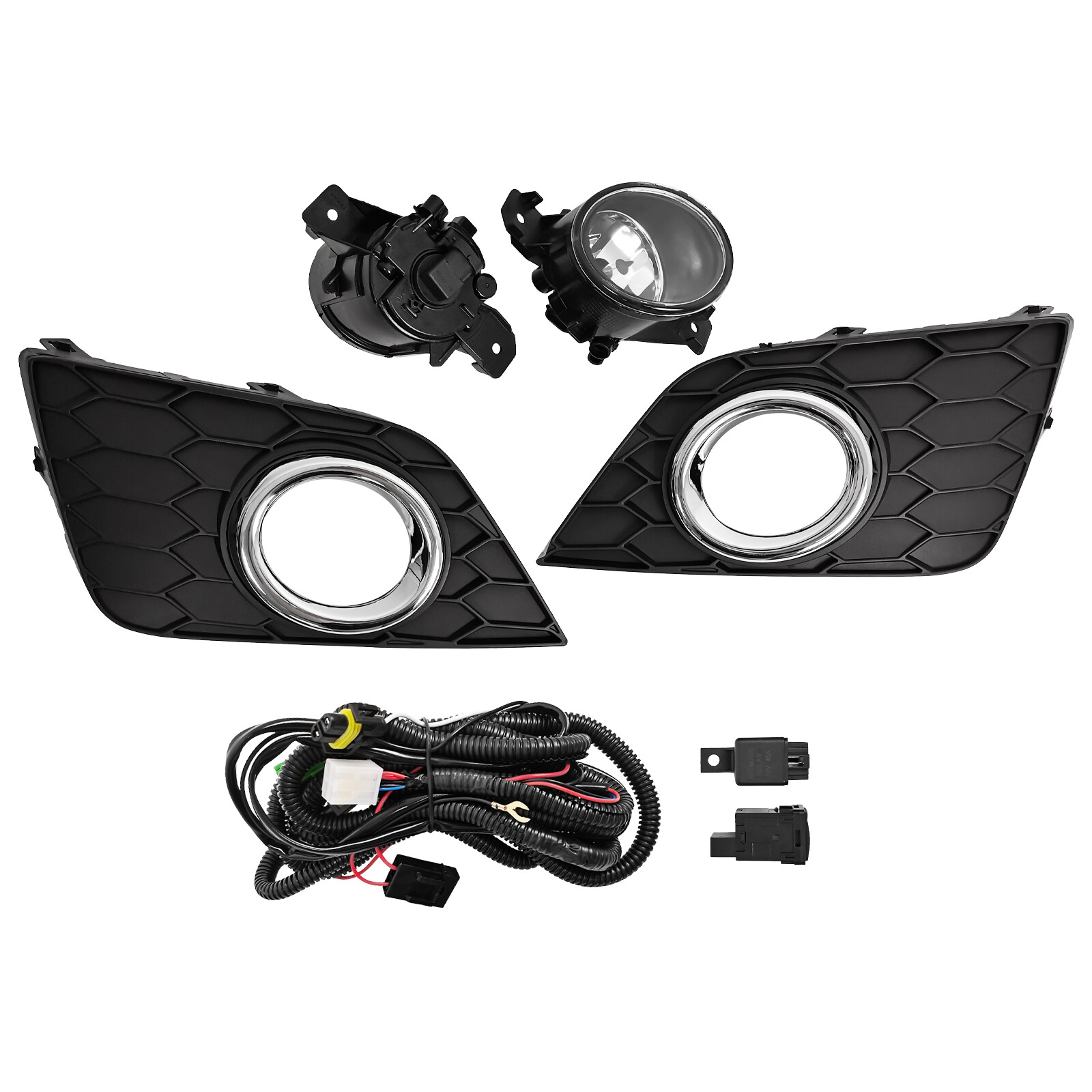 For 2016 17 2018 2019 Nissan Sentra Bumper Fog Lights Fog Lamp Wiring Switch Kit