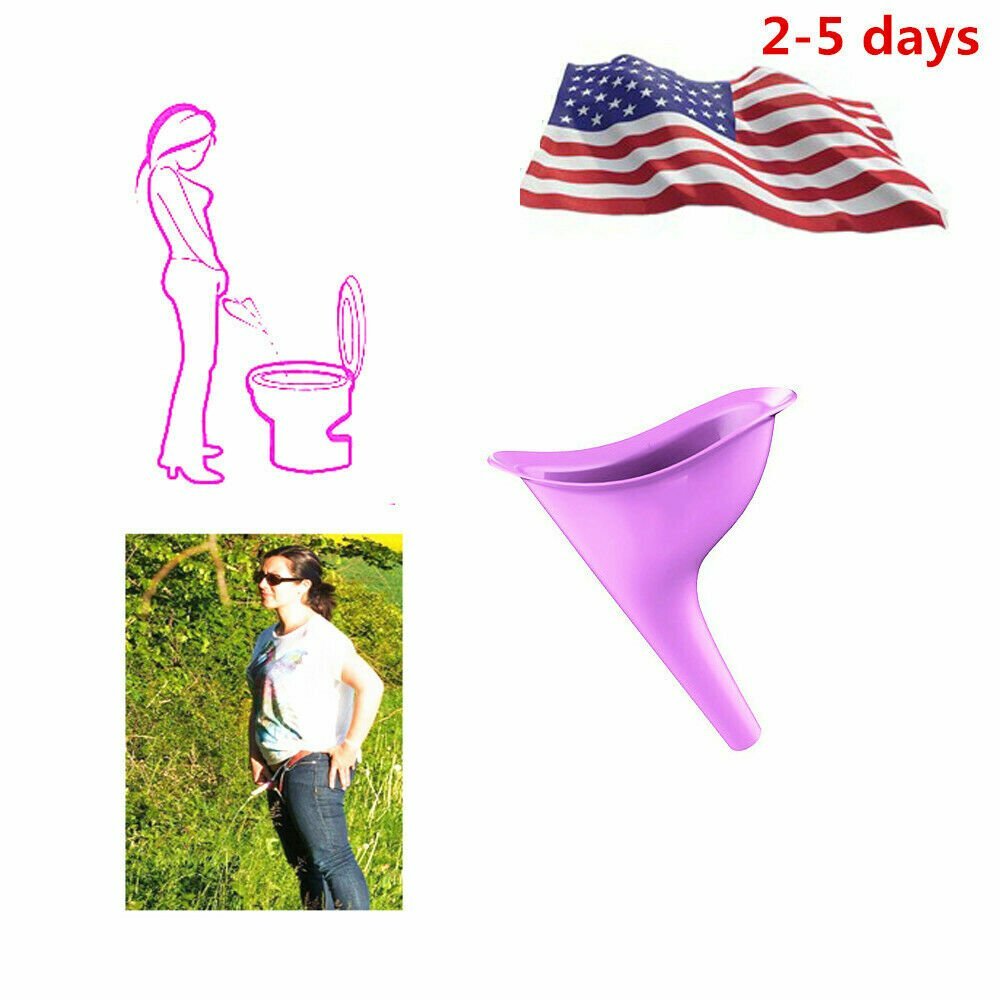 5Pcs Portable Female Ladies Urinal Funnel Camping Travel Toilet Stand Pee Device