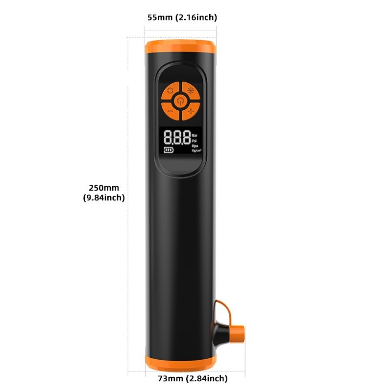 Portable Tire Inflator Rechargeable Air Compressor Pump 150PSI for Car Bike Ball