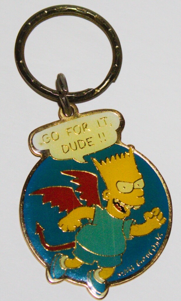The Simpsons Key Chain Assortment of 7 Gift Creations 1990 YOU CHOOSE KEY CHAIN