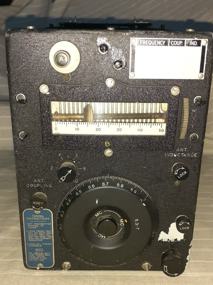 Vintage WWII T-21/ARC-5 5.3-7 MHz Range Aircraft Radio Transmitter, 1944